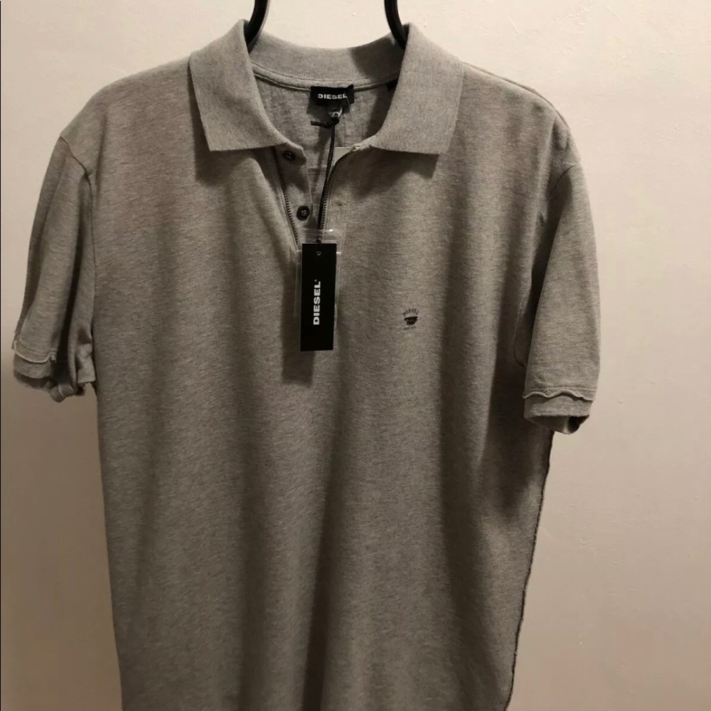 Diesel Premium T- KALANIT Grey Short Sleeve Polo
